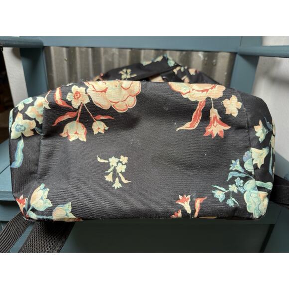 Herschel Supply Co. Iona Backpack Bag Pastel Petals Floral Print Black Pink